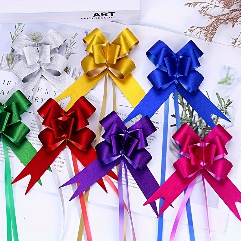 10pcs Colorful Golden Onion Pull Flower Christmas Gift Packaging