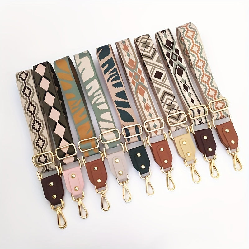 Vintage Pattern Bag Strap Lightweight Adjustable Strap Stylish Strap