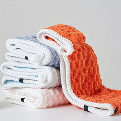 Soft Hair Drying Cap Double Layer Coral Velvet Thickened Hair Towel