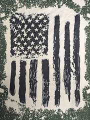 Flag Print Round Neck Tank Top Women's Plus