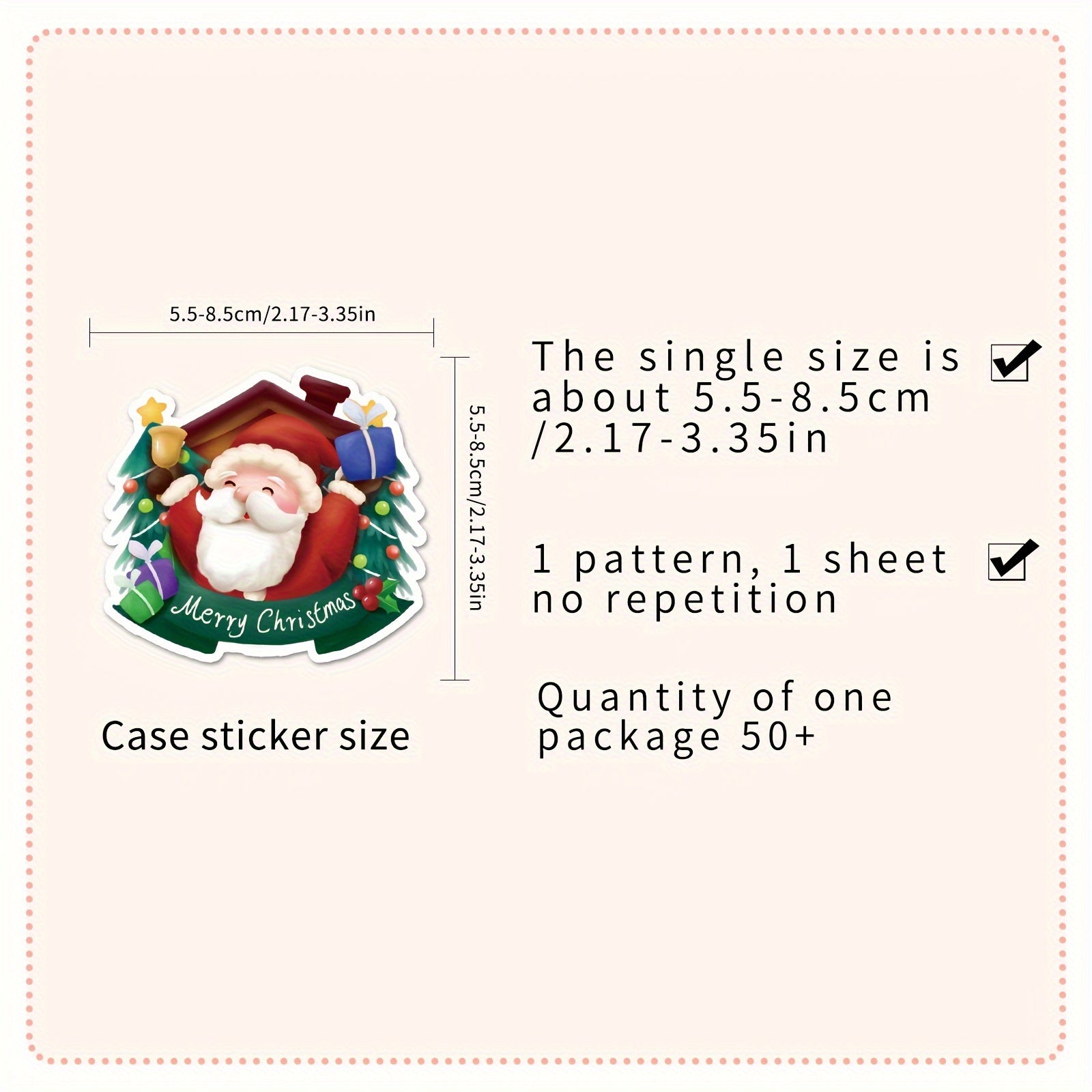 102pcs Christmas Cartoon Graffiti Stickers Diy Phone Case Car Skateboard Bike