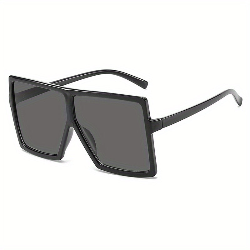 Men's Large Square Frame Sunglasses Acrylic Frame PC Glasses