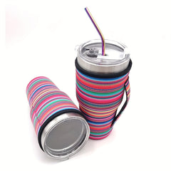 Reusable Coffee Cup Sleeve Insulated Keeps Drinks Hot Or Cold Fits 30oz Cups