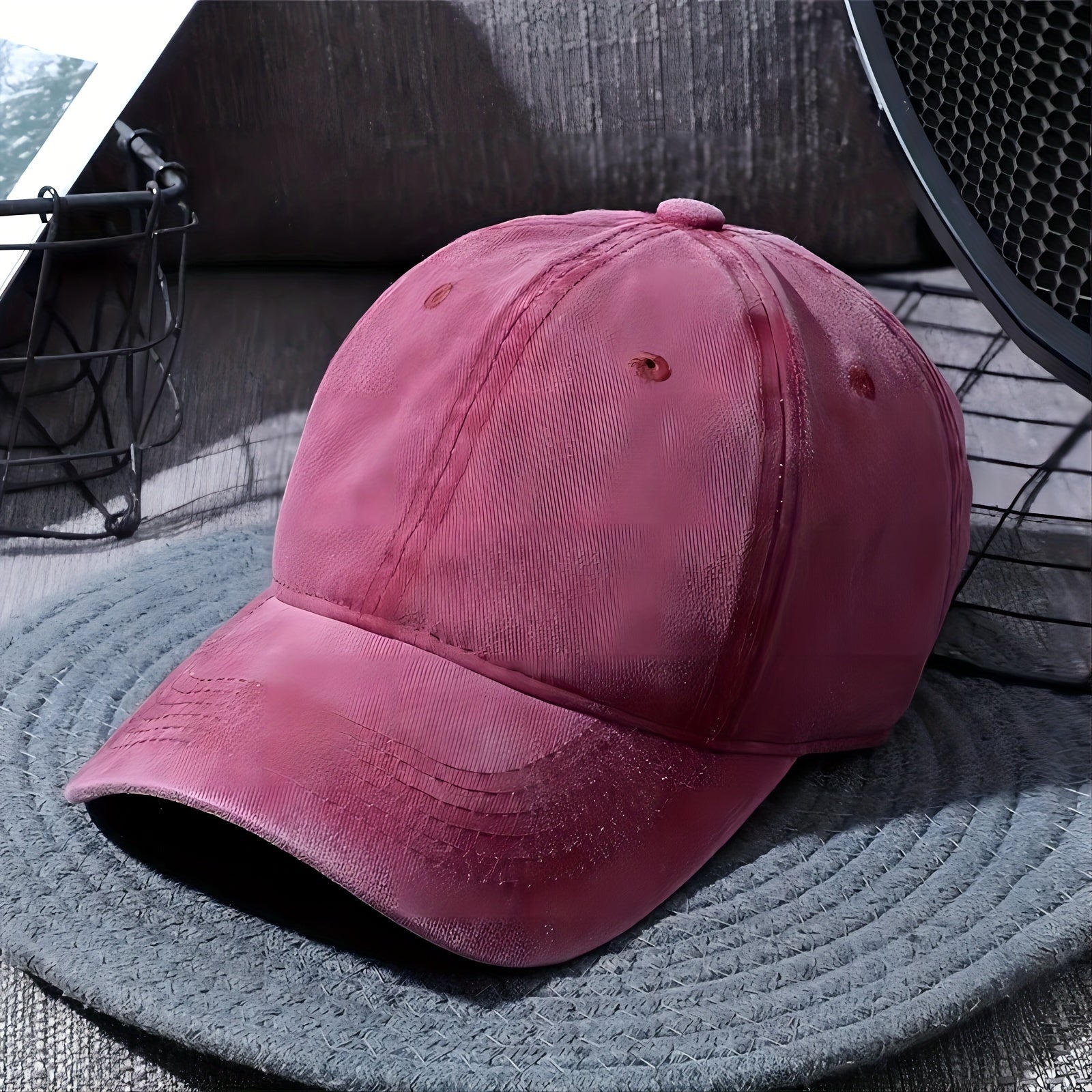 Unisex Cotton Baseball Cap Lightweight Distressed Dad Hat Casual Sun Hat