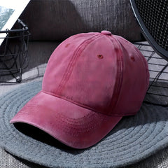 Unisex Cotton Baseball Cap Lightweight Distressed Dad Hat Casual Sun Hat