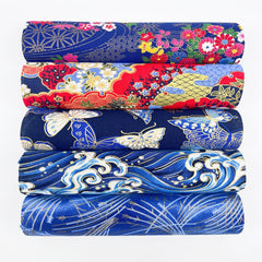 5pcs Multicolor Small Cloth Set Japanese Style Patchwork Household Supplies