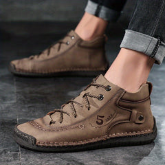Men's Stitching Casual Shoes Outdoor Ankle Boots Walking Sneakers