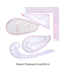 Tailor Measuring Ruler Kit for DIY Sewing Patterns Quilting Tools