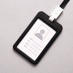 Colorful Card Case Set Lanyard Clip Holder