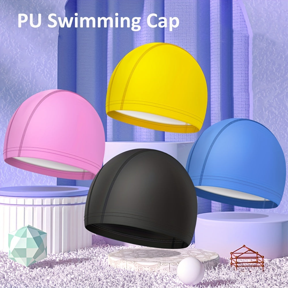 Waterproof Unisex Swim Cap Non Slip Elastic Men Women Water Sports Swimming