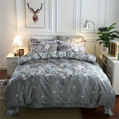 Small Floral Print Duvet Cover Set