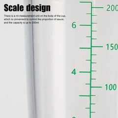 Plastic Sauce Bottle with Scale for Ketchup, Jam, Salad Dressing