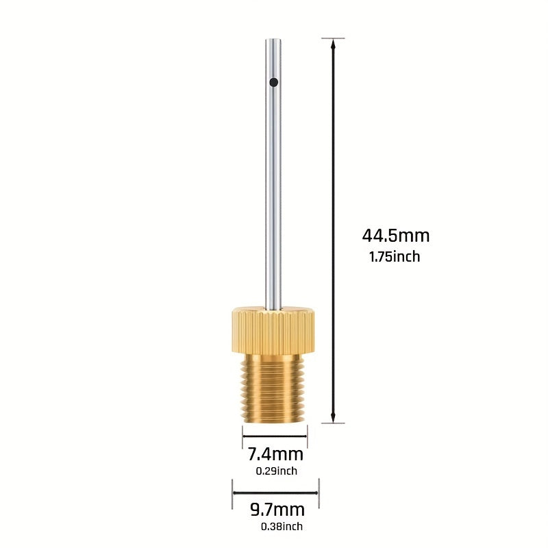 6pcs Brass Ball Pump Needles Heavy Duty Air Pump Needles for Balls