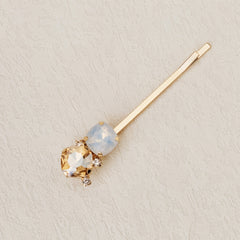 7pcs Rhinestone Hairpin Golden Hair Clip for Girls