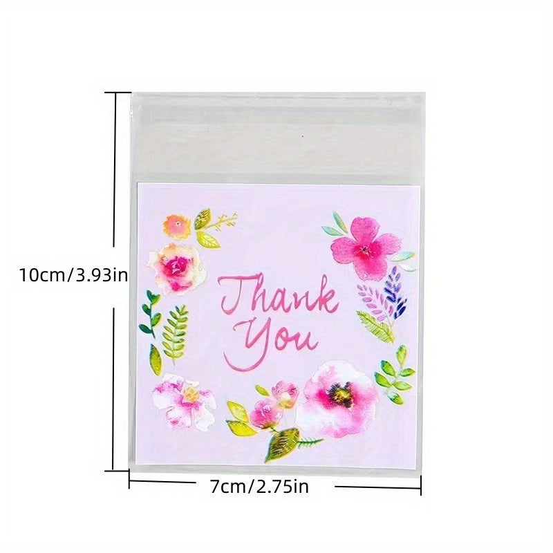 100 Transparent Resealable Bags for Bakery Candle Soap Biscuit