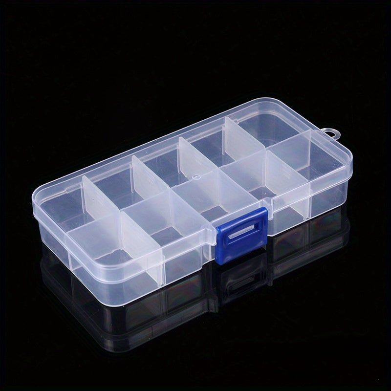 Transparent Dustproof Jewelry Storage Box with Multiple Grids