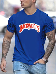 Men's Backwoods Graphic Print Tee - Summer Casual Comfort