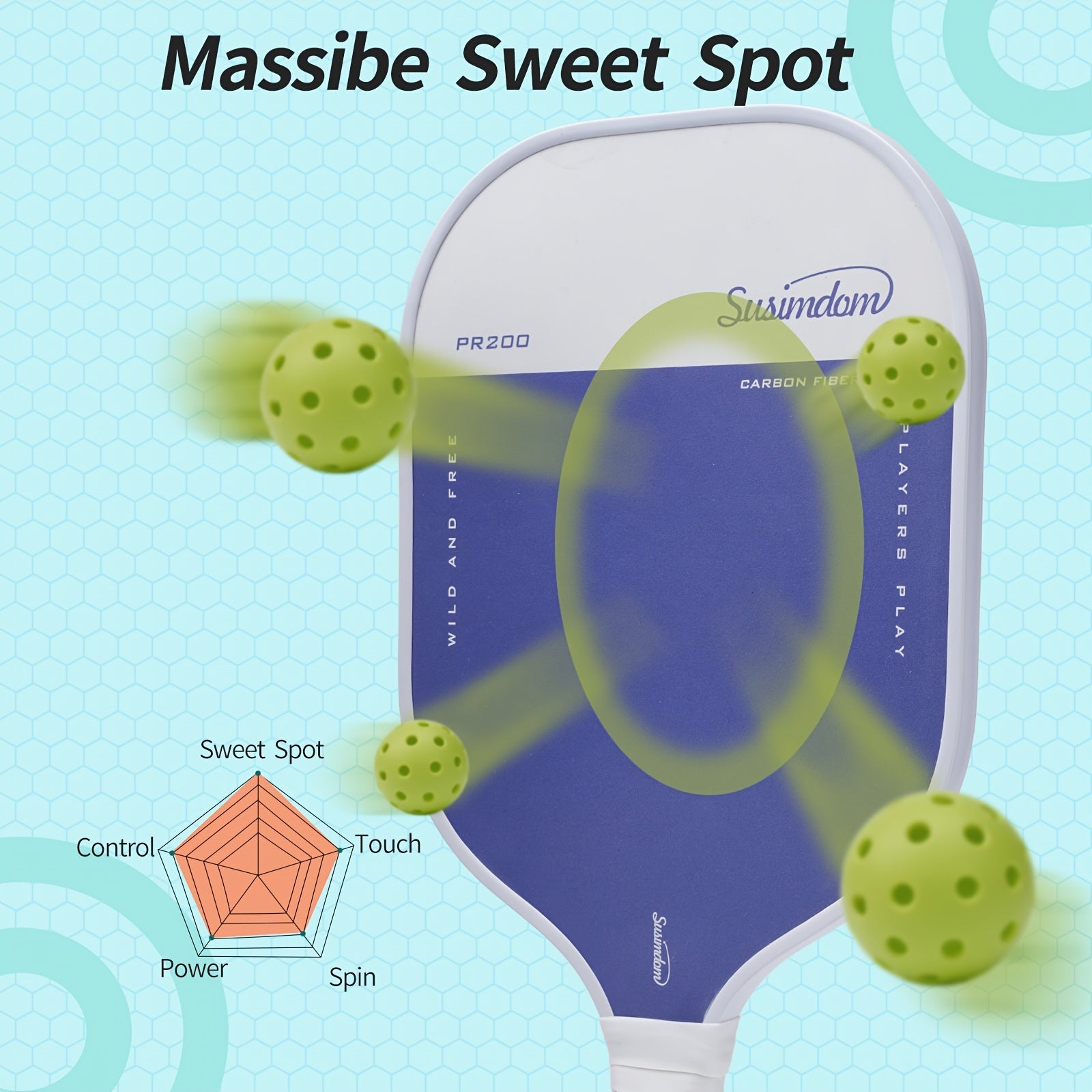 Pink Light Pickleball Racket Set with Bag