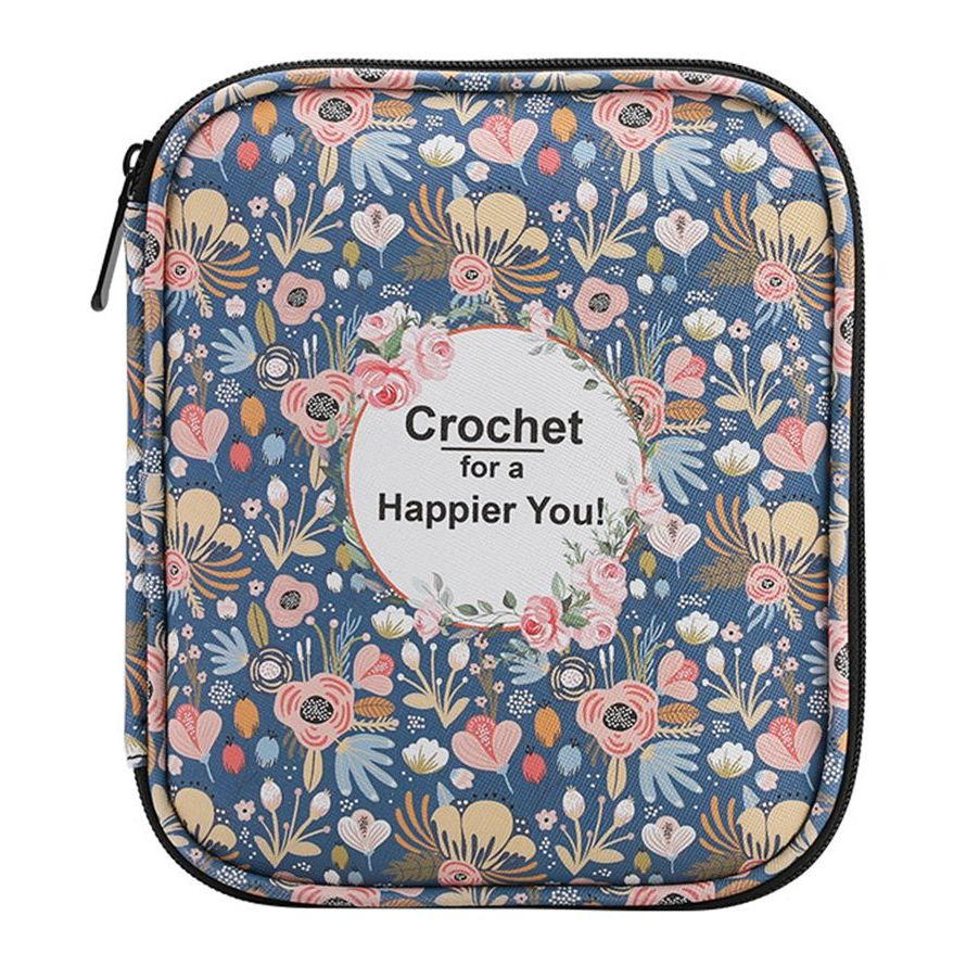 Knitting Needle Case Portable Crochet Needle Case Travel Organizer Storage Bag