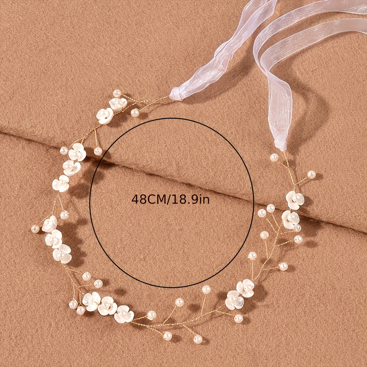 Pearl Flower Headband Bridal Wedding Hair Accessories