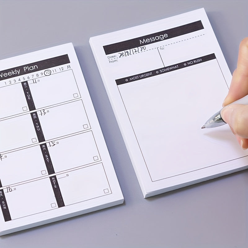 50 Sheets Message Worker Tear Words Book Learning Plan Schedule Memo List