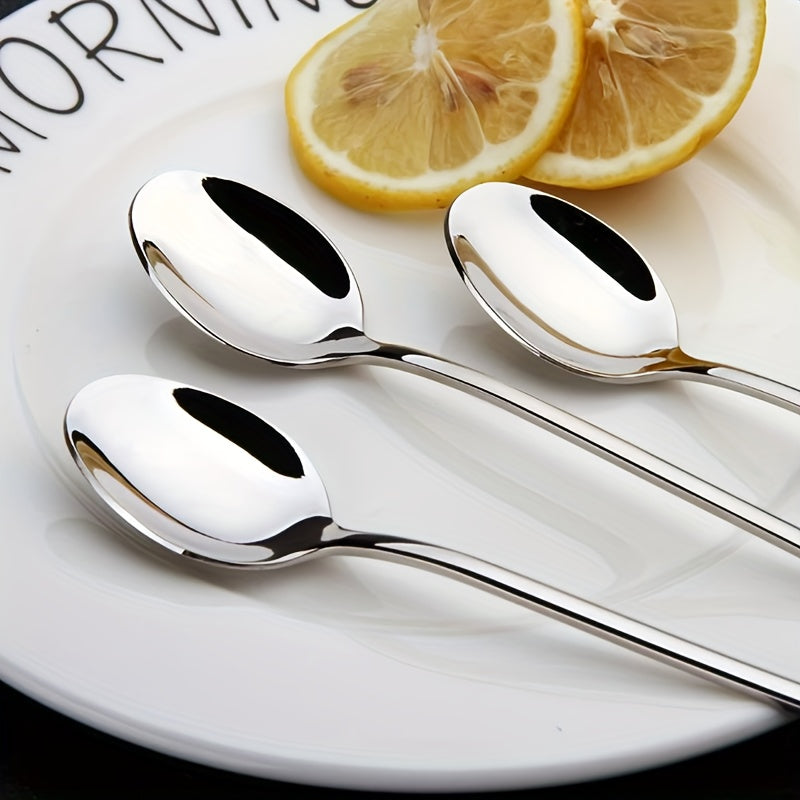 4pcs Stainless Steel Coffee Spoons Personalized Small Mixed Rice Spoons