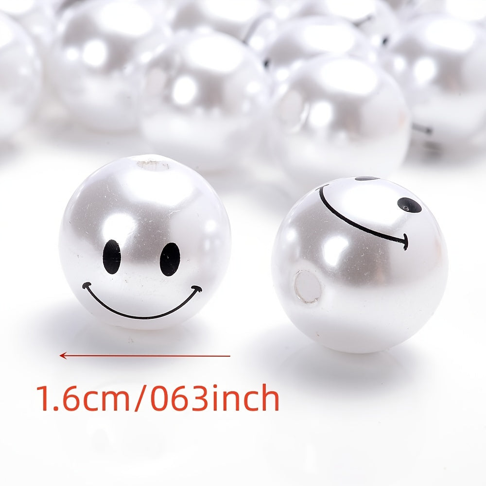 10pcs 16mm Acrylic Beads Pearl Round Spacer Beads Jewelry Making DIY