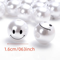 10pcs 16mm Acrylic Beads Pearl Round Spacer Beads Jewelry Making DIY