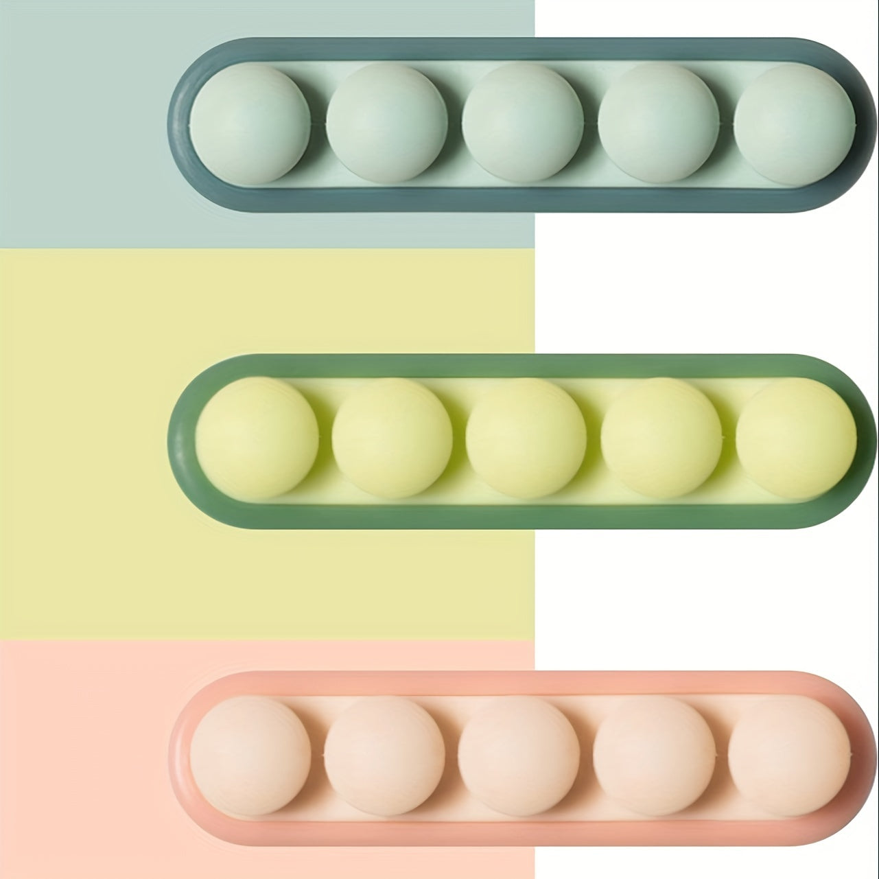 Cable Organizer Clips 3 Pack Pink Green Tread Clamping Device