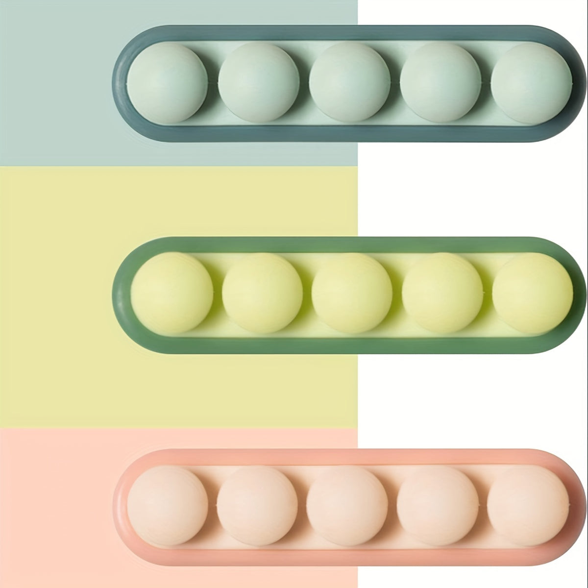 Cable Organizer Clips 3 Pack Pink Green Tread Clamping Device