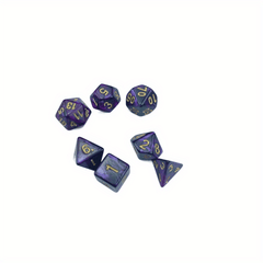 7pcs Sided Dice Board Game Dice Props Acrylic Entertainment Game