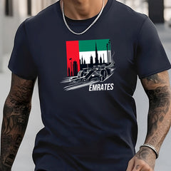 Colorful Pattern Print Men's Graphic Active T shirt