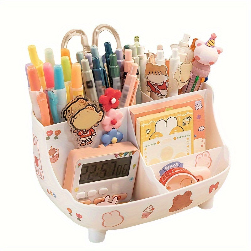 Minimalist Desktop Stationery Storage Box - Large Capacity Desk Organizer