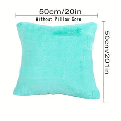 Soft Faux Rabbit Fur Throw Pillow Cover 20 X 20 Inch