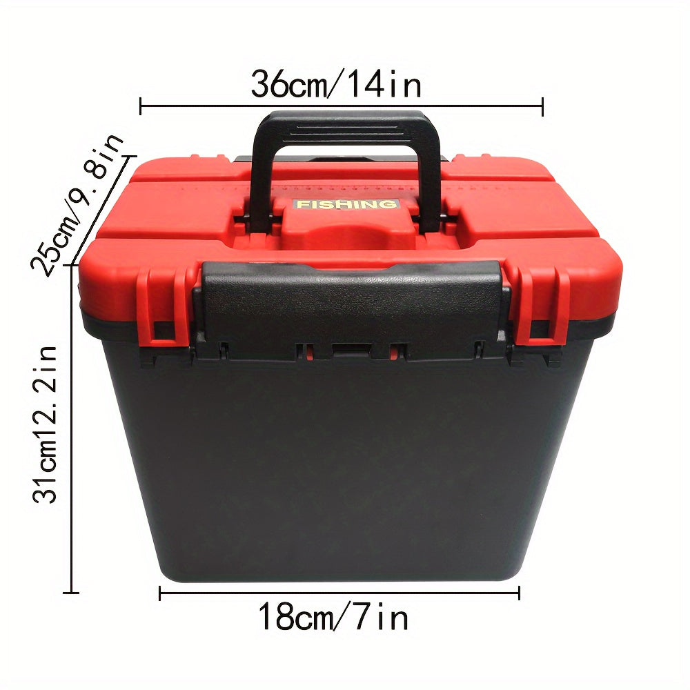 1pc Portable Tool Box Parts Organizer Box Plastic Household Screw Storage Box
