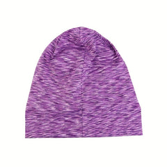 Satin Lined Beanie Cap Mixed Head Wrap Soft Elastic Turban Cap
