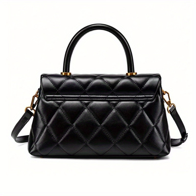 Fashionable Rhombus Pattern Handbag Women's Shoulder Crossbody Clutch