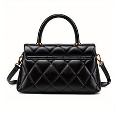 Fashionable Rhombus Pattern Handbag Women's Shoulder Crossbody Clutch