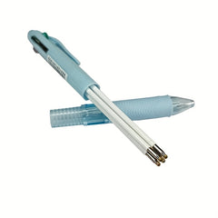 2pcs 4 in 1 Colorful Retractable Multifunction Pens for Students & Office