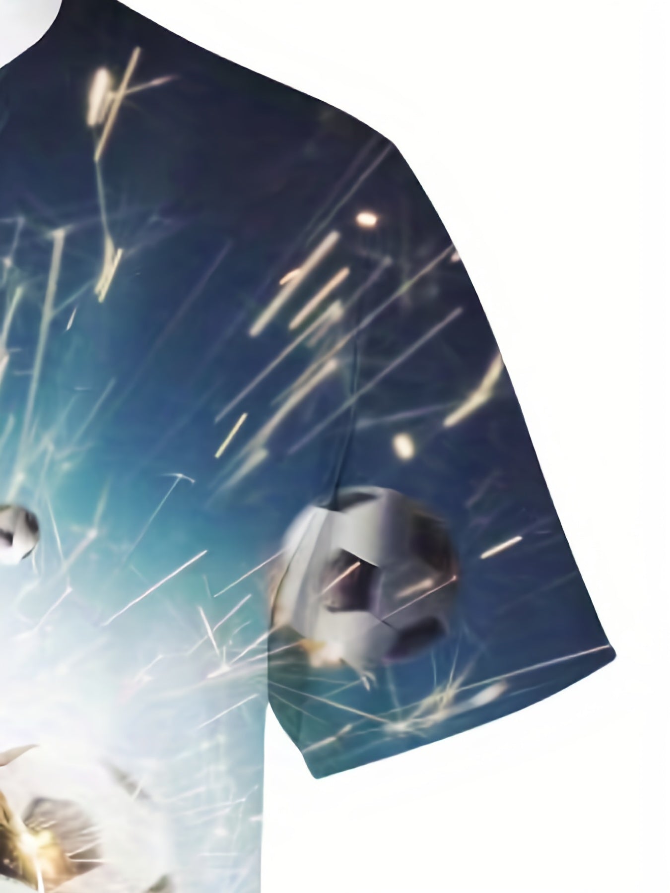 Flying Football 3D T Shirt Kids Short Sleeve Summer Tops