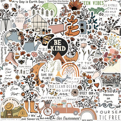 50 Inspiring Environmental Protection Graffiti Stickers for Learning and Play