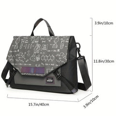 Casual Luminous Pattern Messenger Bag Laptop Bag