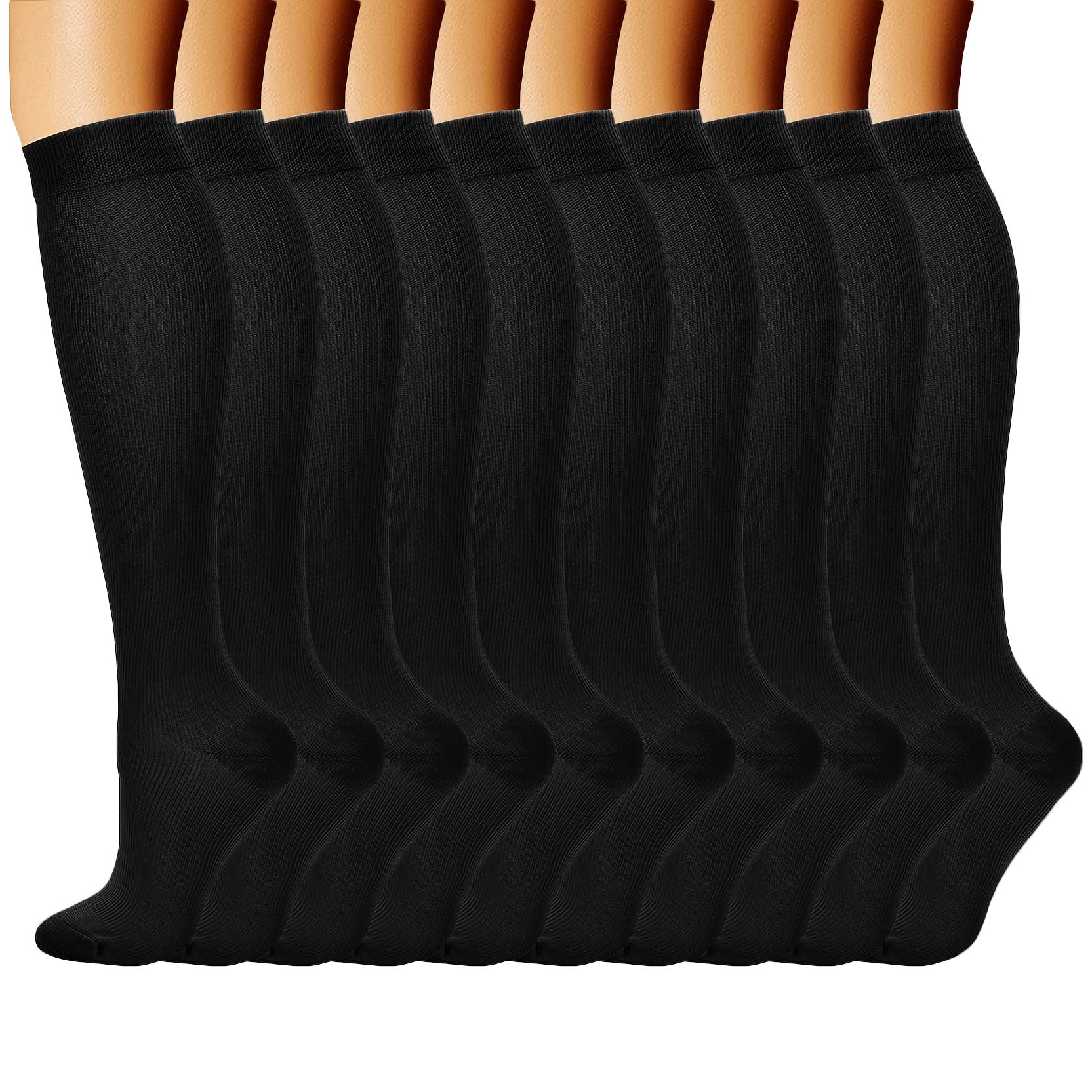 10 Pairs Compression Socks 15-20 mmHg for Sports