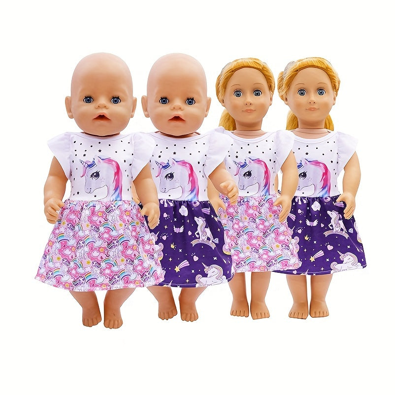 Unicorn Dress for 18 Inch Dolls