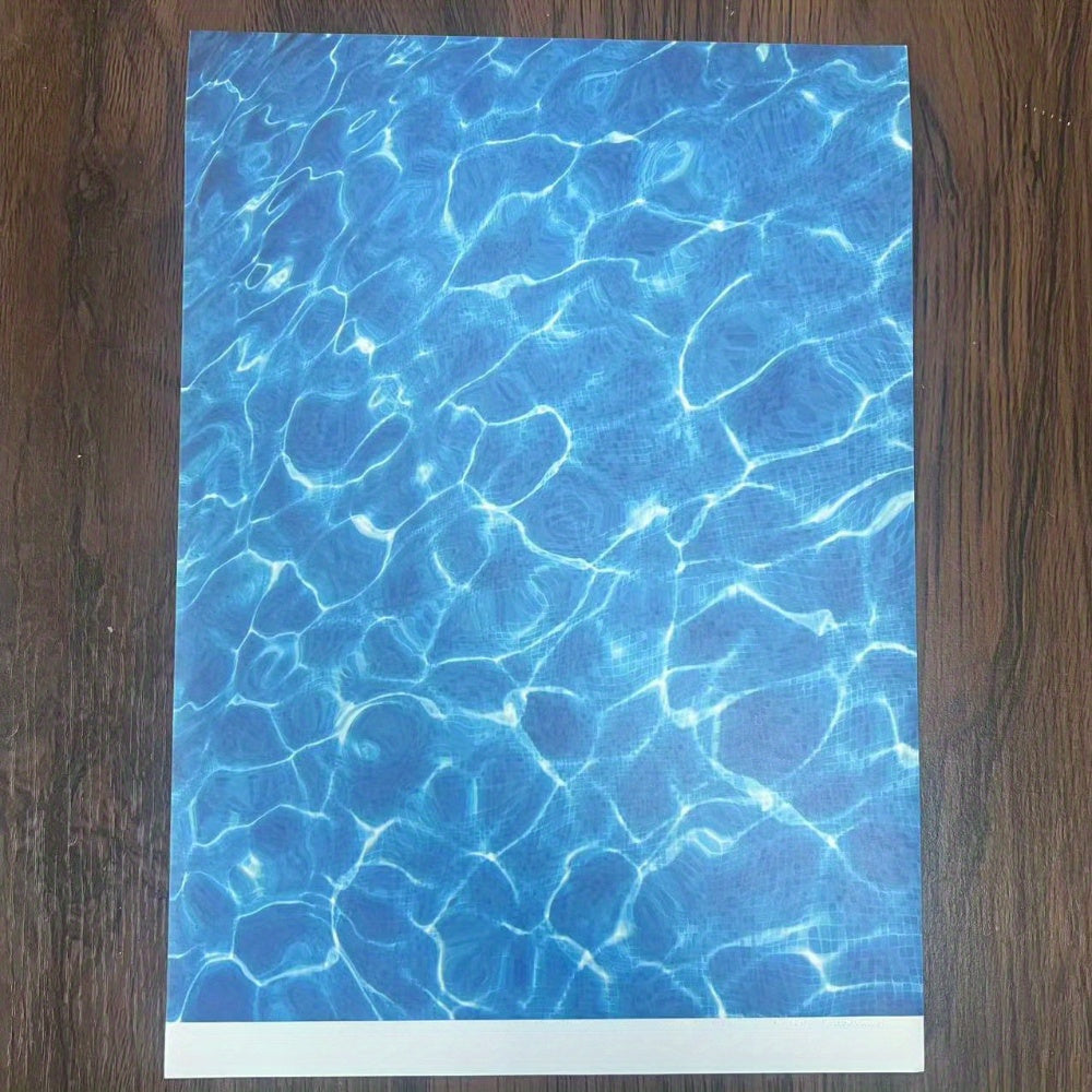 1pc Ripple Water Effect Paper with Adhesive Backing for Dollhouse Decor