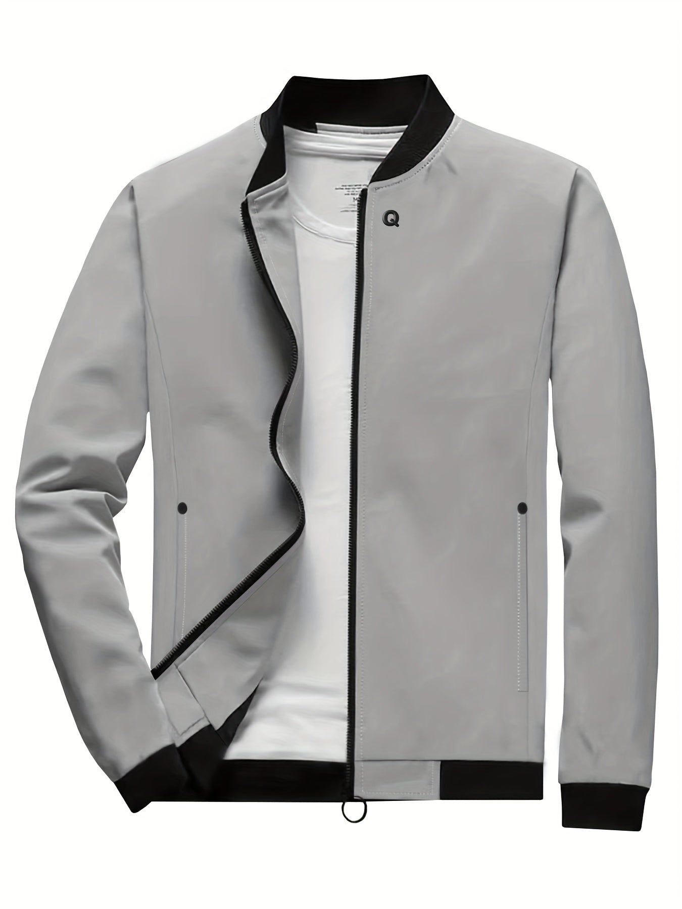 Men's Zipper Jacket Windbreaker Windproof Coat