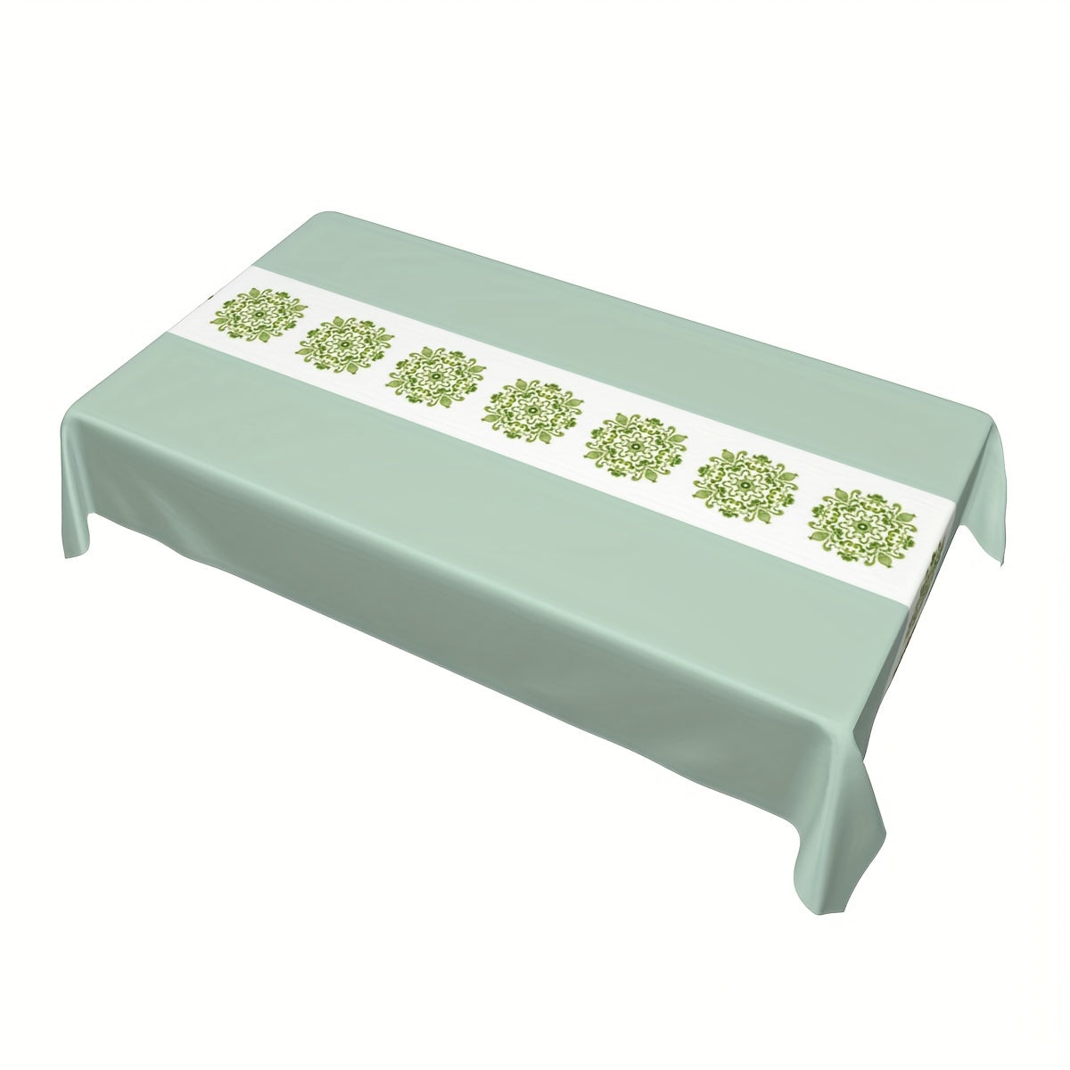 Printed Polyester Tablecloth Waterproof Rectangle Style