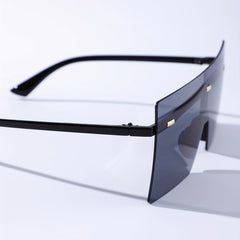 Oversized Rimless Square Sunglasses UV400