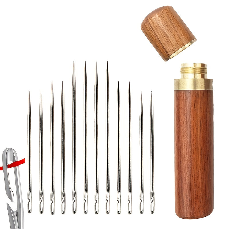 Stainless Steel Sewing Needle Threader for Blind Elders
