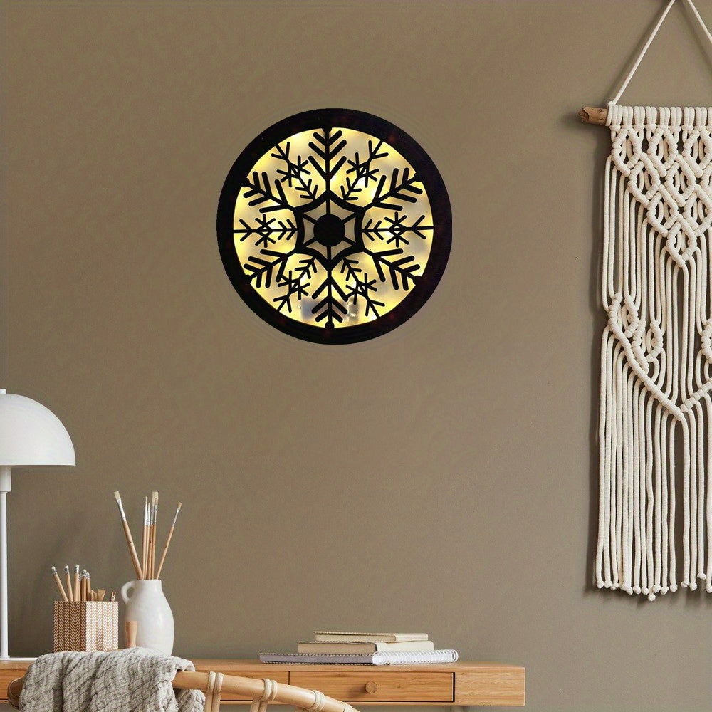 Upgrade LED Lamp Creative Fairy Tale Story Shape Retro Wooden Hanging Plate